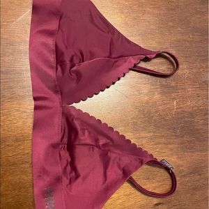 PINK burgundy red bralette